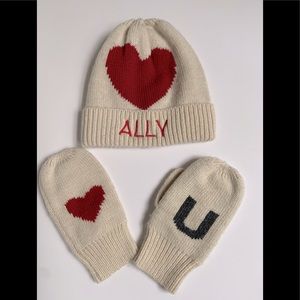 Mark & Graham Embroidered Hat and Mittens